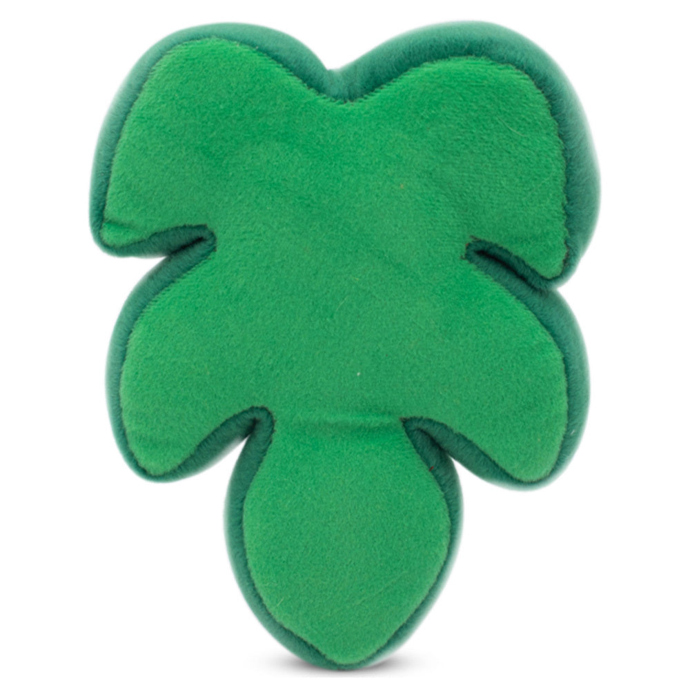 Zippy Paws Squeakie Pattiez Monstera Leaf Plush Squeaker Dog Toy