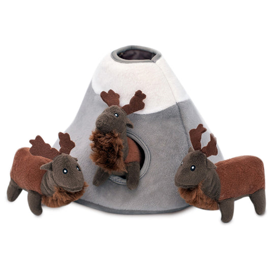 Zippy Paws Burrow Elk Mountain Interactive Dog Toy