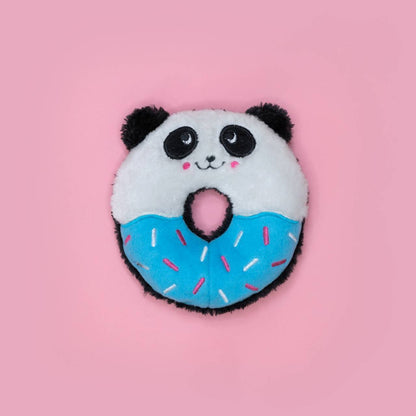 Zippy Paws Donutz Buddies Panda Plush Squeaker Dog Toy