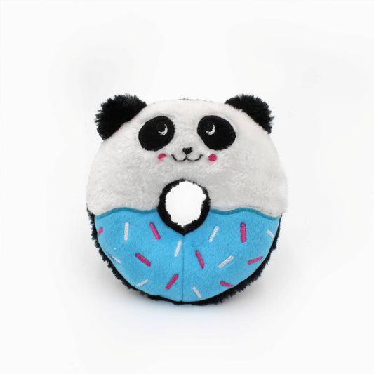 Zippy Paws Donutz Buddies Panda Plush Squeaker Dog Toy