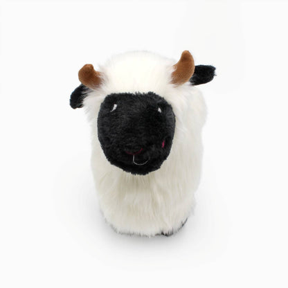 Zippy Paws Wooliez Lettie the Lamb Plush Squeaker Dog Toy