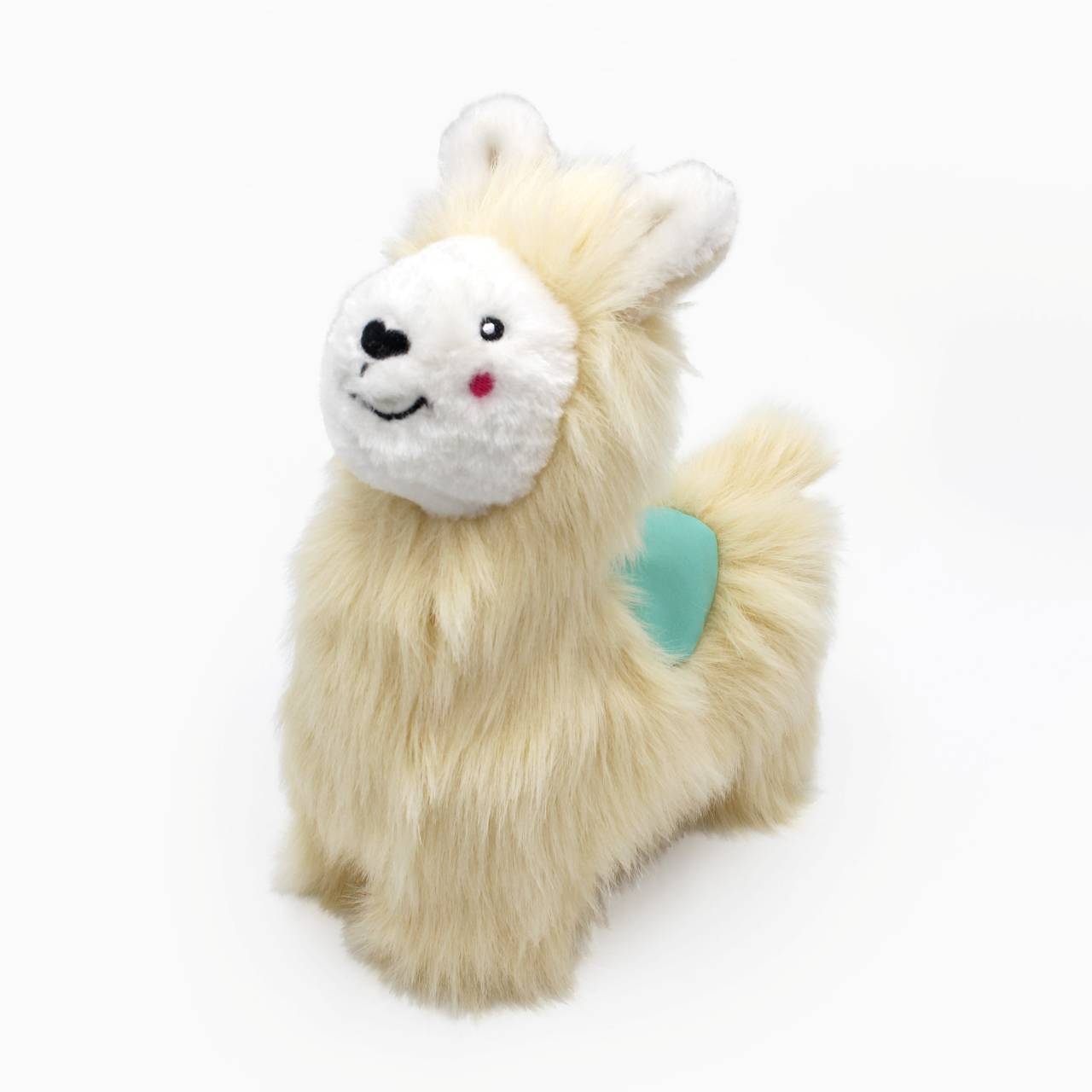 Zippy Paws Wooliez Larry the Llama Plush Squeaker Dog Toy