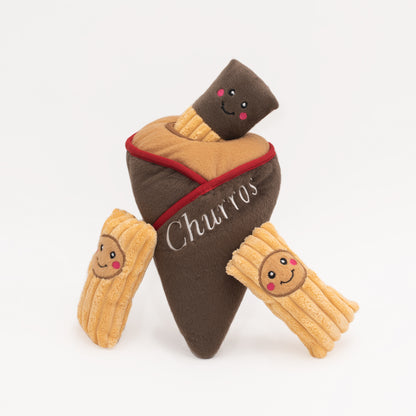 Zippy Paws Burrow Churros & Cone Interactive Dog Toy