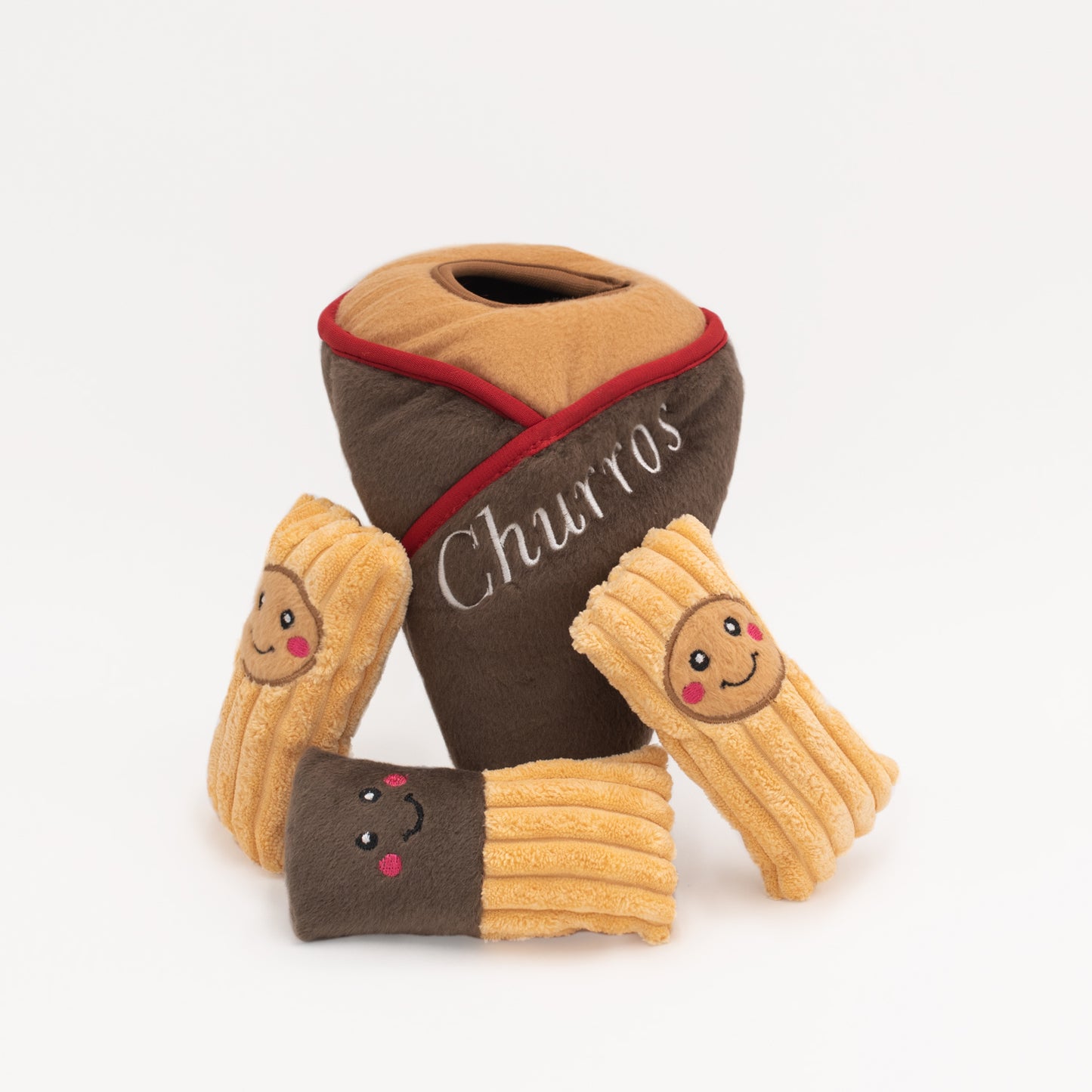 Zippy Paws Burrow Churros & Cone Interactive Dog Toy