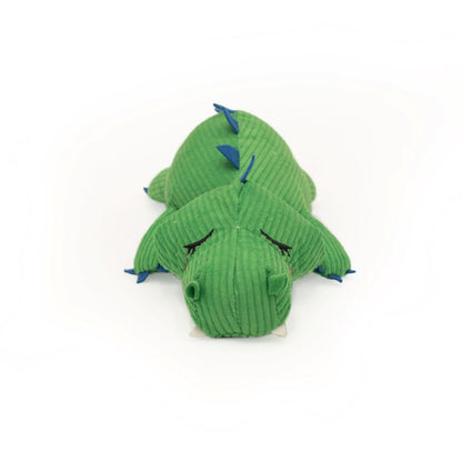 Zippy Paws Snooziez with Silent Shhhqueaker Alligator Plush Dog Toy