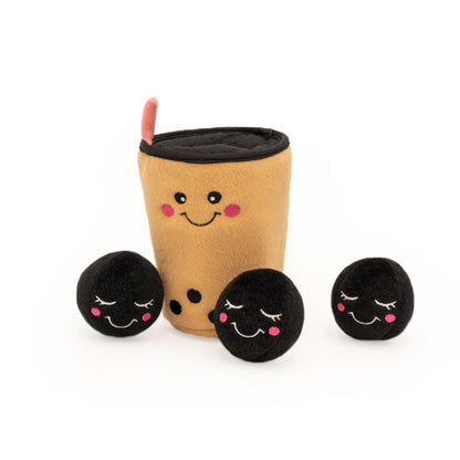 Zippy Paws Burrow Boba Milk Tea Interactive Dog Toy