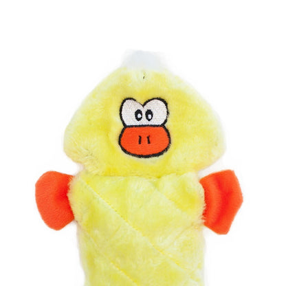 Zippy Paws Jigglerz Duck Plush Squeaky Dog Toy