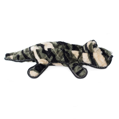 ZippyPaws Z-Stitch Grunterz Cameron the Camo Gator Dog Toy