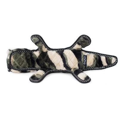 ZippyPaws Z-Stitch Grunterz Cameron the Camo Gator Dog Toy