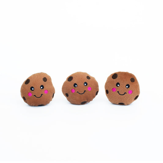 Zippy Paws Miniz Cookies Squeaker Dog Toys- Pack of 3