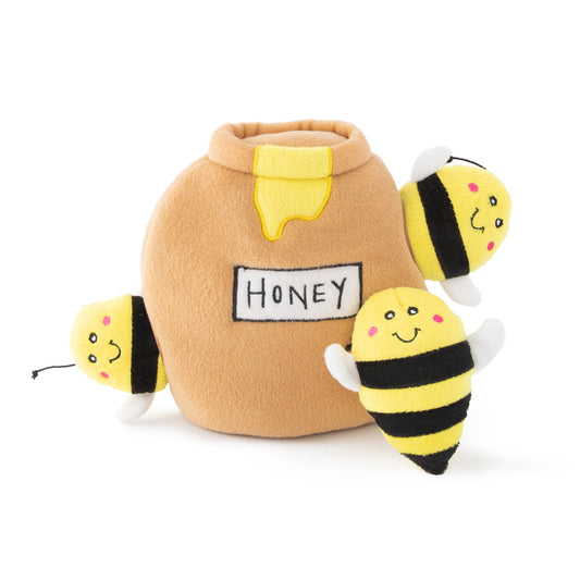 Zippy Paws Burrow Honey Pot Interactive Squeaker Dog Toy