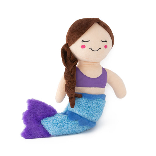 Zippy Paws Snugglerz Maddy the Mermaid Plush Squeaker Dog Toy