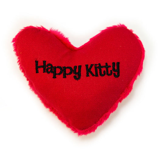 Yeowww! Hearrrt Attack Happy Kitty Catnip Plush Cat Toy