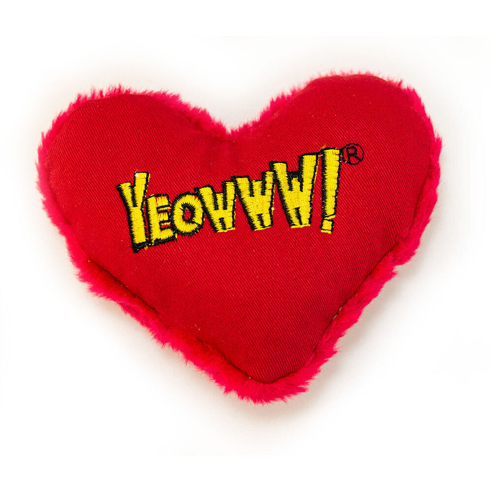 Yeowww! Hearrrt Attack Catnip Plush Cat Toy