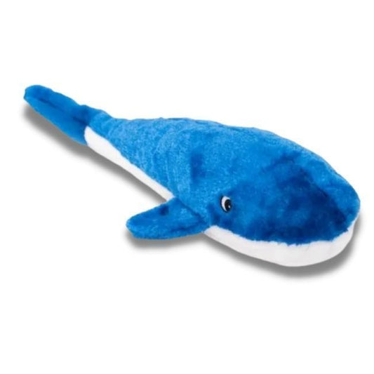 Zippy Paws Jigglerz Blue Whale Plush Squeaky Dog Toy